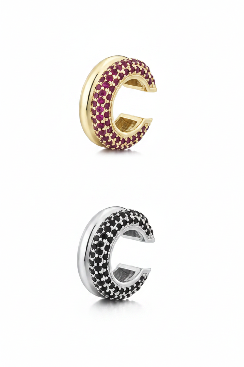 DUO PAVÉ EAR CUFF SET